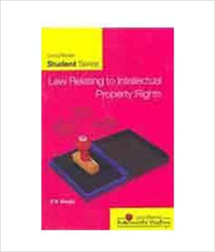 Law Relating to Intellectual Property Rights