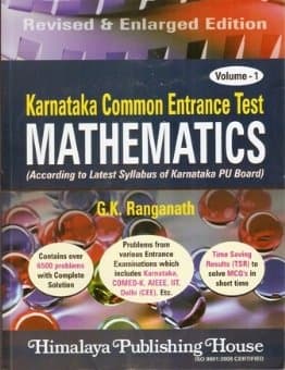 Karnataka Common Entrance Test Mathematics for pu bord
