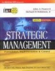 Strategic Management: Formulation, Implementation And Control