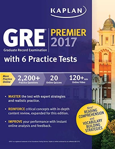 GRE Premier 2017 with 6 Practice Tests