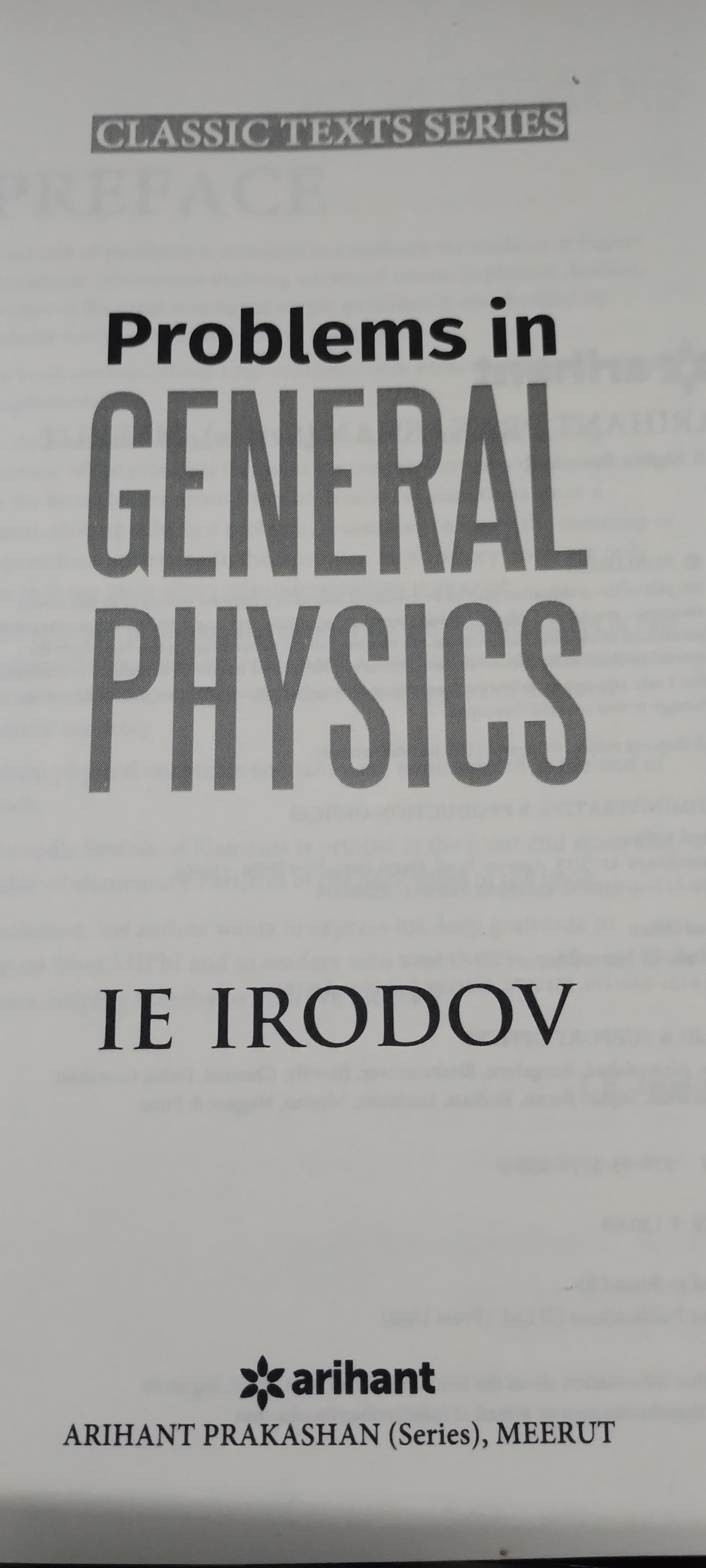 Problems In GENERAL PHYSICS