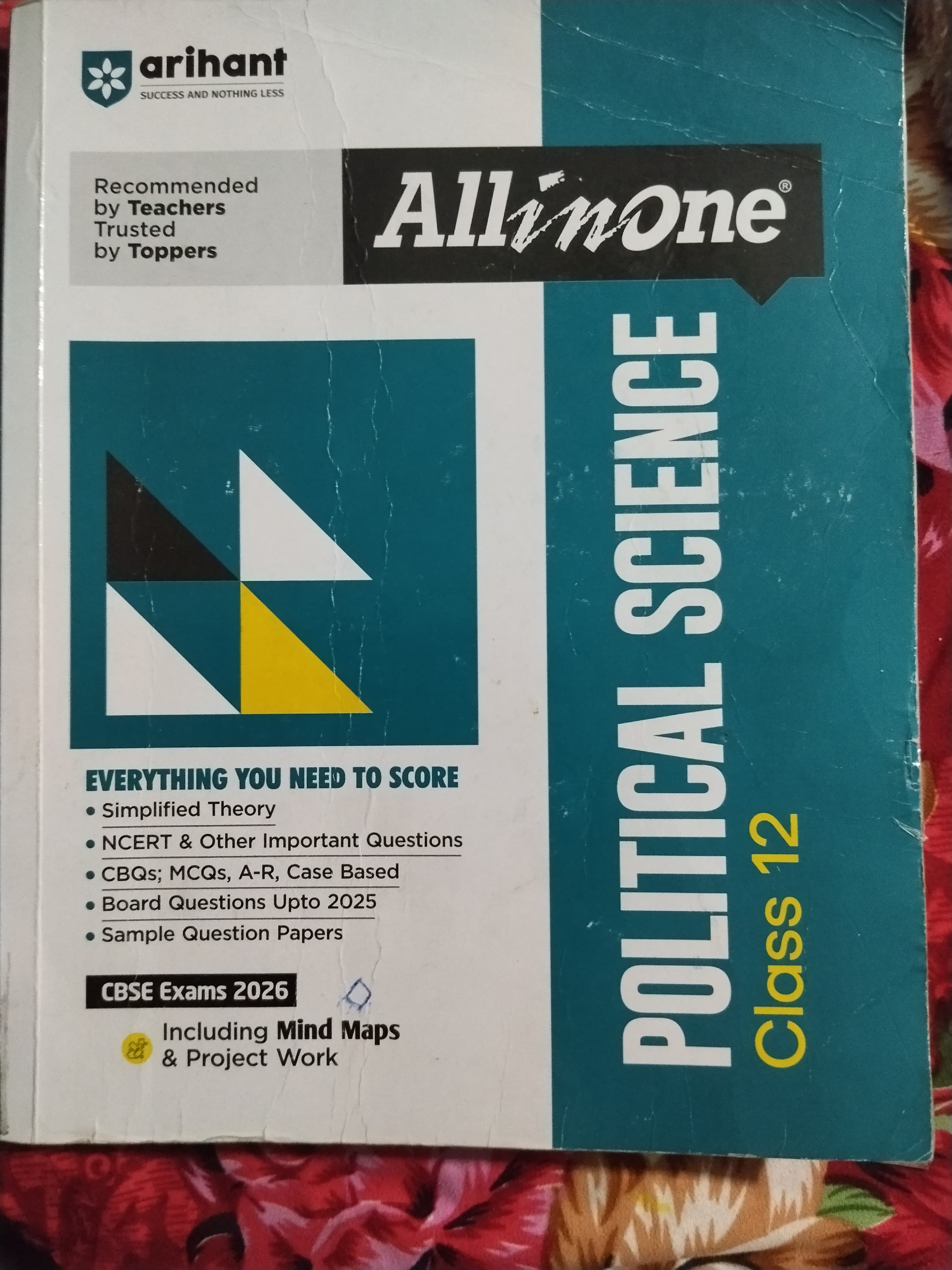 Arihant All in One Political Science Class 12 (for CBSE Board Exams)