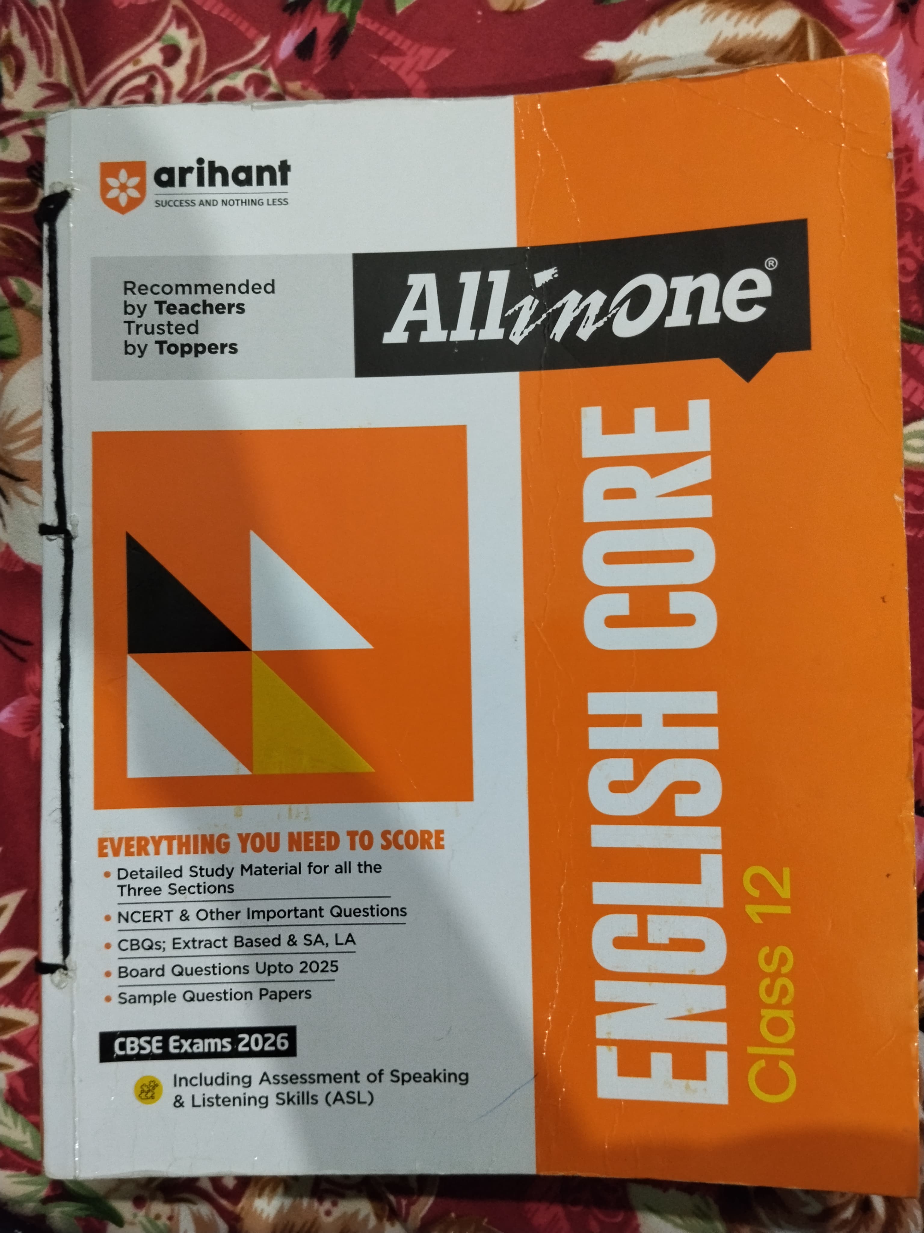 Arihant All in One English Core Class 12 (for CBSE Board Exams)