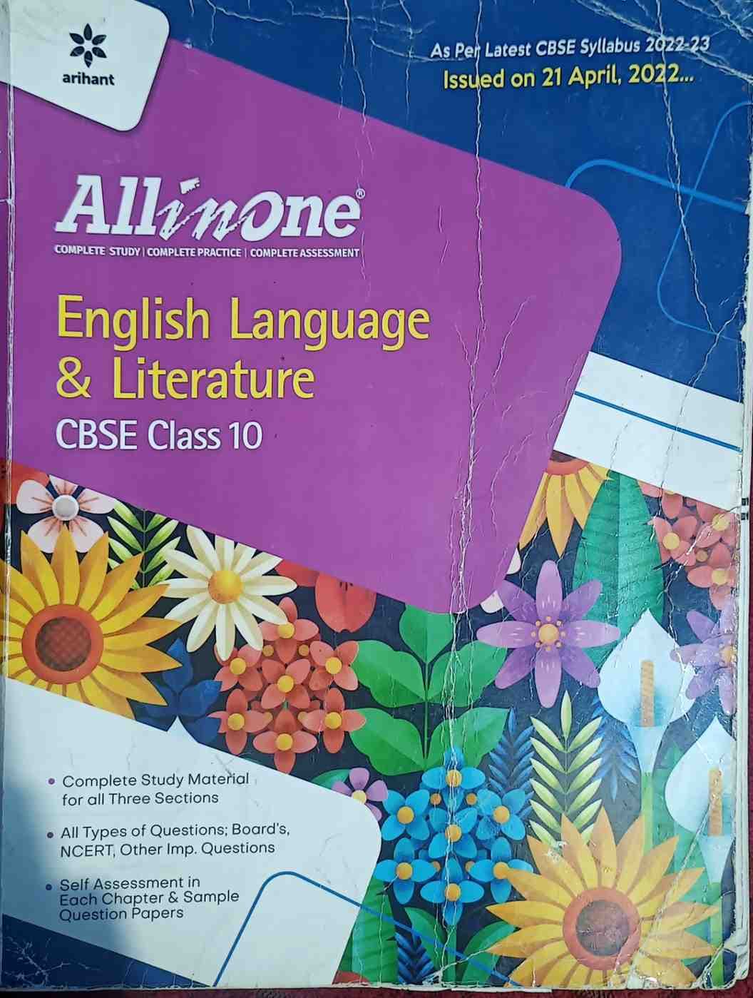 Arihant all in one English language and literature CBSE class 10th