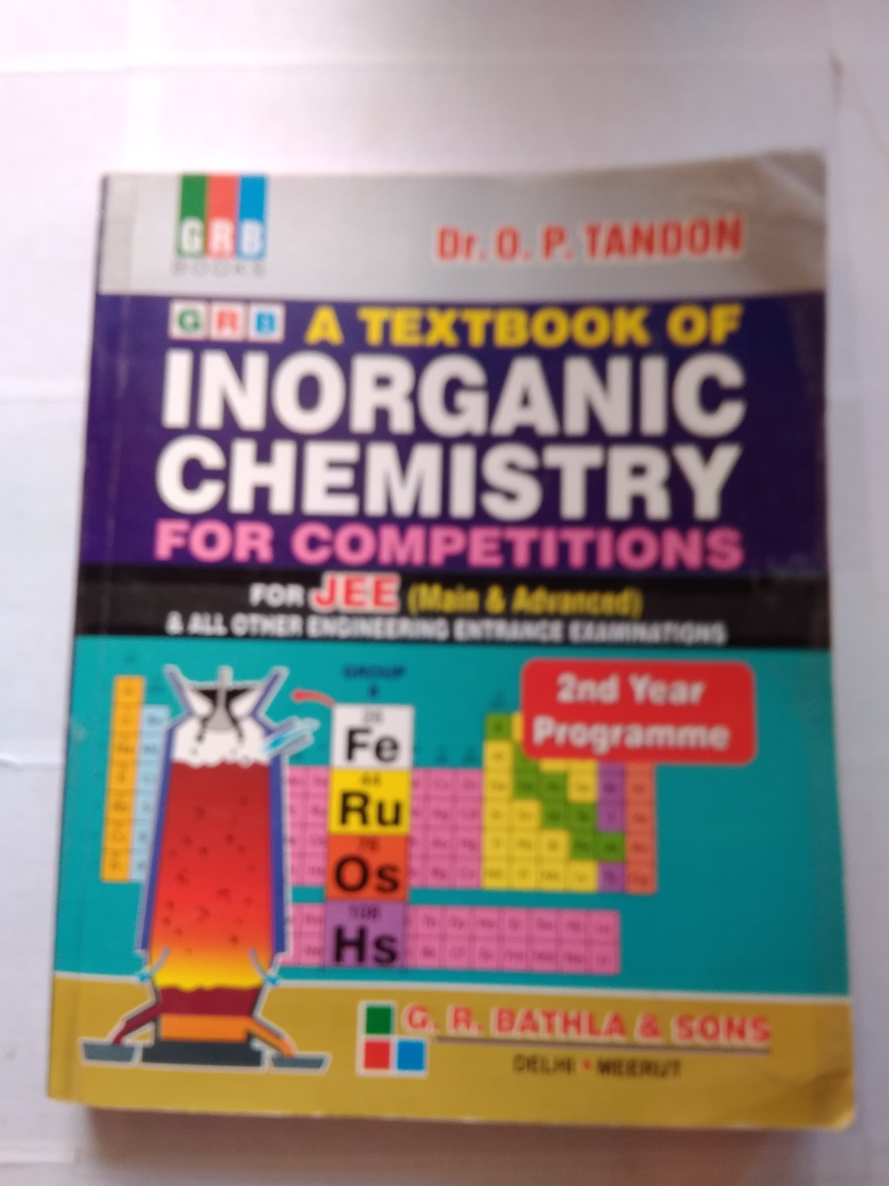 A TEXT BOOK OF INOGRANIC CHEMISTRY FOR COMPETITIONS FOR JEE (MAIN and Advanced)