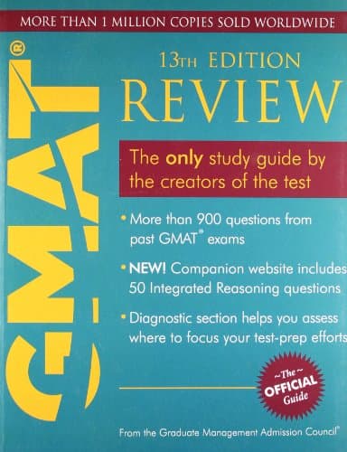 GMAT review the only study guide by the creators of the test, with CD-ROME