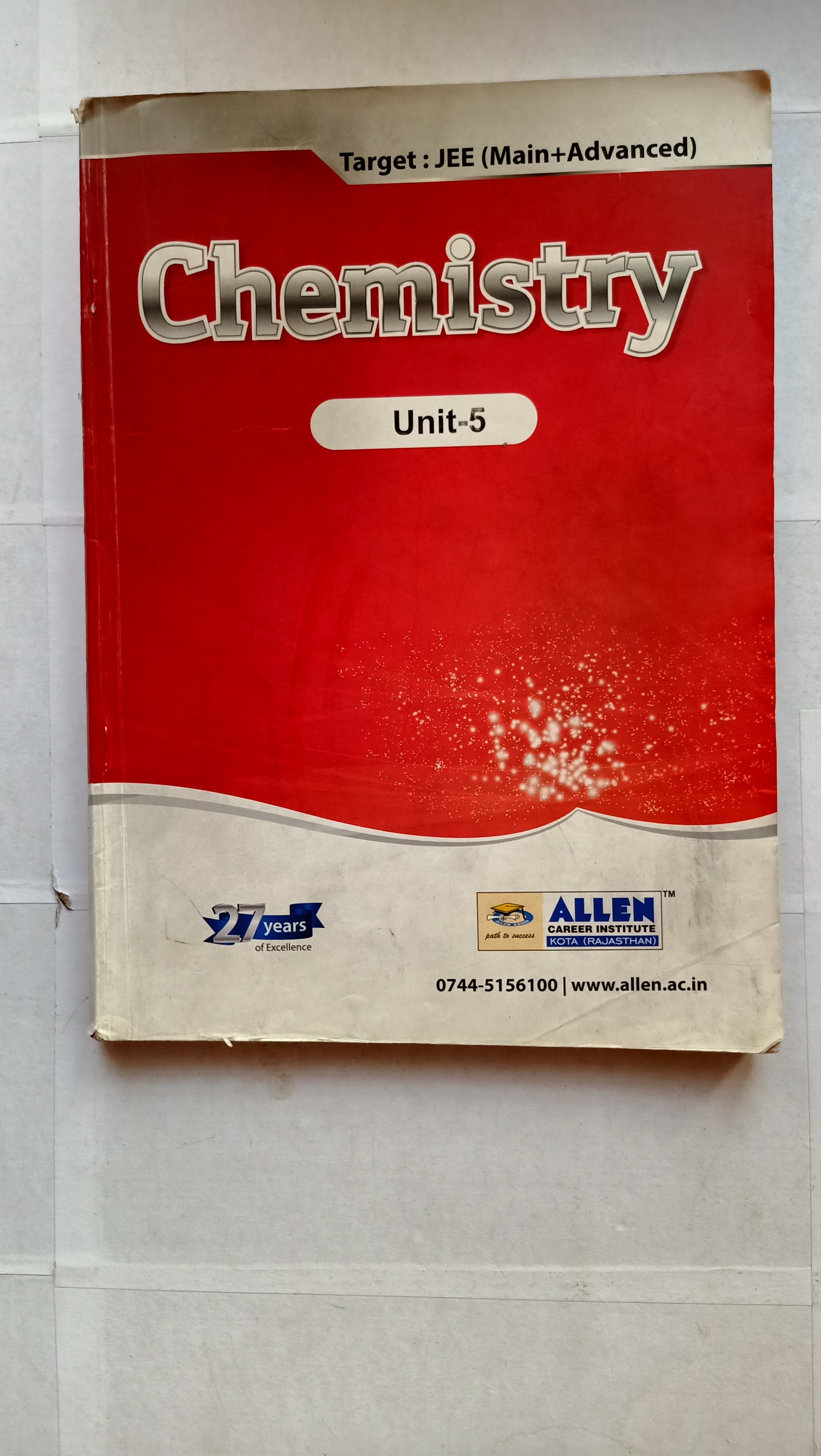CHEMISTRY TARGET JEE(MAIN+ADVANCED) ALLEN CAREER INSTITUTE