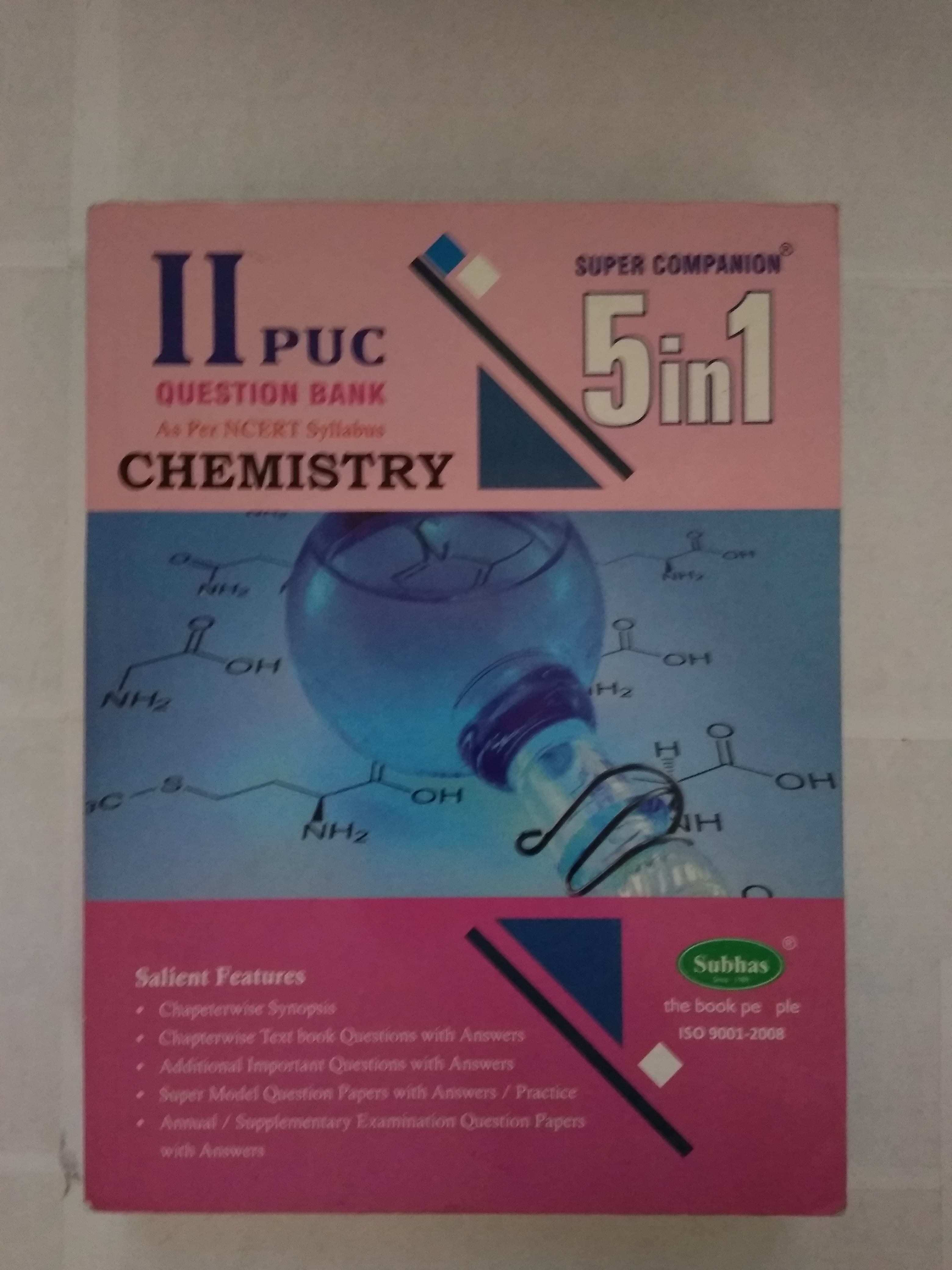II PUC QUESTION BANK AS PER NCERT SYLLABUS CHEMISTRY Super Companion 5 in 1