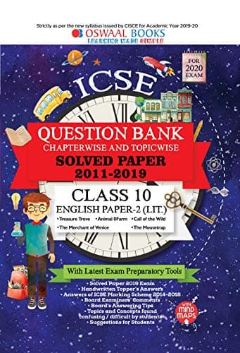 Oswaal ICSE Question Bank Class 10 English Paper-2 Literature Book Chapterwise